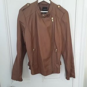 Lane Bryant Leather Jacket 1x/14-16 Like new